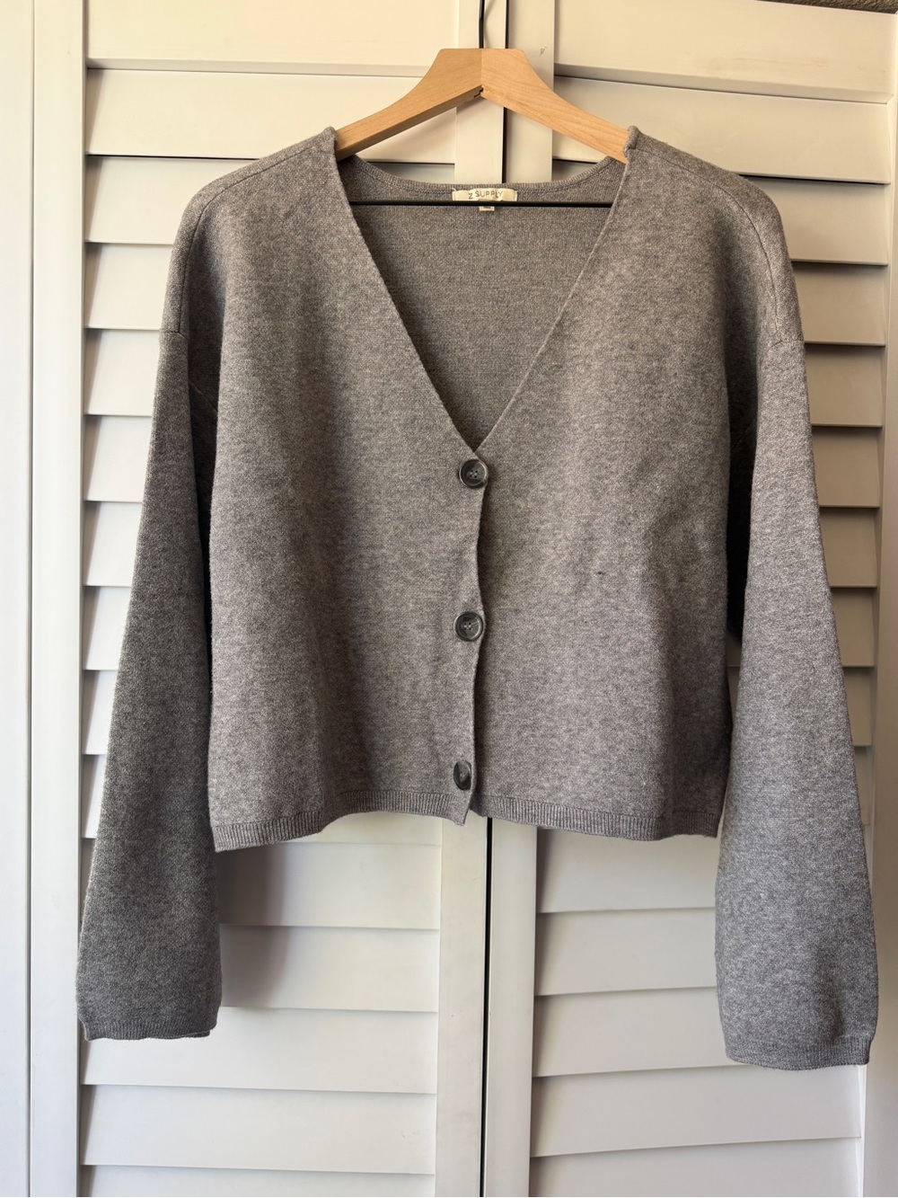 Z Supply V-Neck Button Cardigan Sweater
